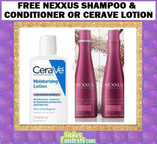 Image FREE Nexxus Color Assure Shampoo & Conditioner Or CeraVe Moisturizing Lotion