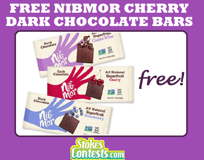 Image FREE Nibmor Cherry Dark Chocolate Bar