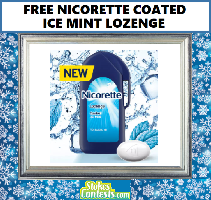 Image FREE Nicorette Coated Ice Mint Lozenge