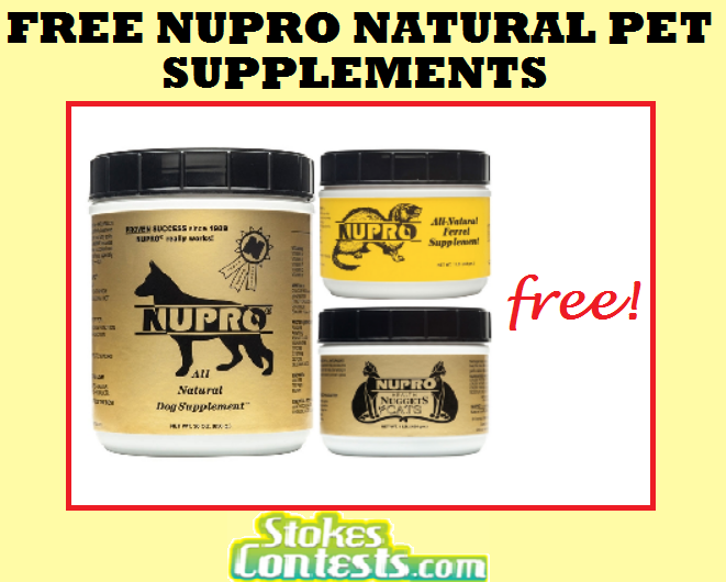 Image FREE Nupro Natural Pet Supplements