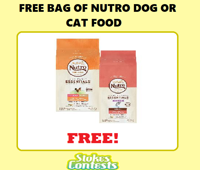 Image FREE Bag of Nutro Dog OR Cat Food