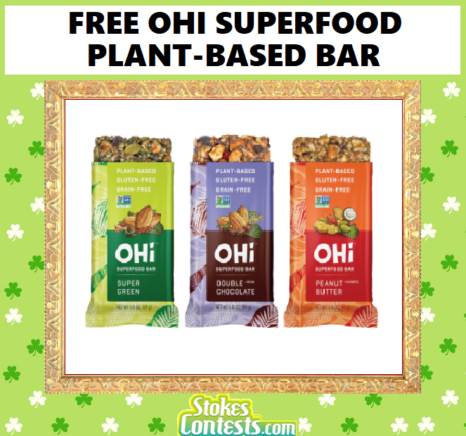 Image FREE OHi Superfood Plant-Based Bars 