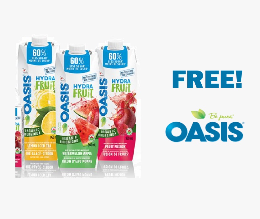 Image FREE Oasis Hydrafruit Juice, McCain Fries, Cat Food & MORE!