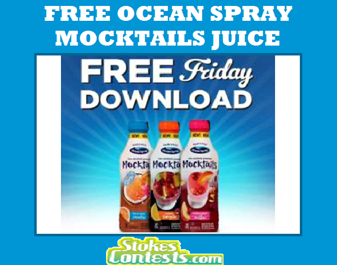 Image FREE Ocean Spray Mocktails Juice TODAY ONLY!