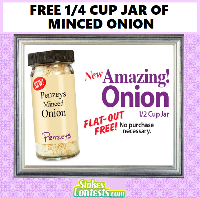 Image FREE 1/4 Cup Jar of Minced Onion