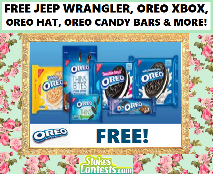 Image FREE Jeep Wrangler, FREE Oreo XBox, FREE Oreo Hats, FREE Oreo Candy Bars & 57,240 WINNERS!