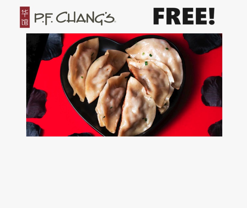 Image FREE 6 Count of Dumplings at P.F. Chang’s 