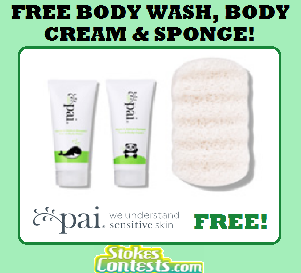 Image FREE Body Wash, Body Cream & Sponge Set!