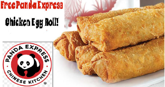 Image FREE Chicken Egg Roll at Panda Express for TODAY Only