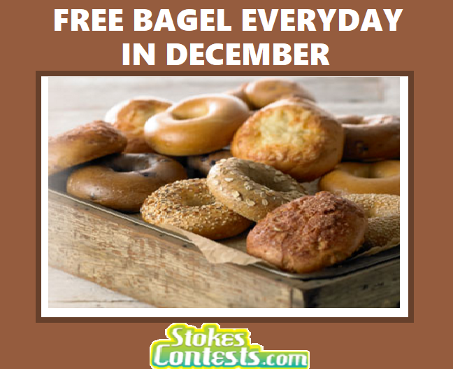 Image FREE Bagel Every Day in December!