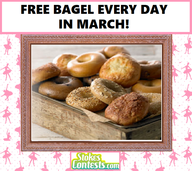 Image FREE Bagel EVERY DAY in March! @Panera Bread