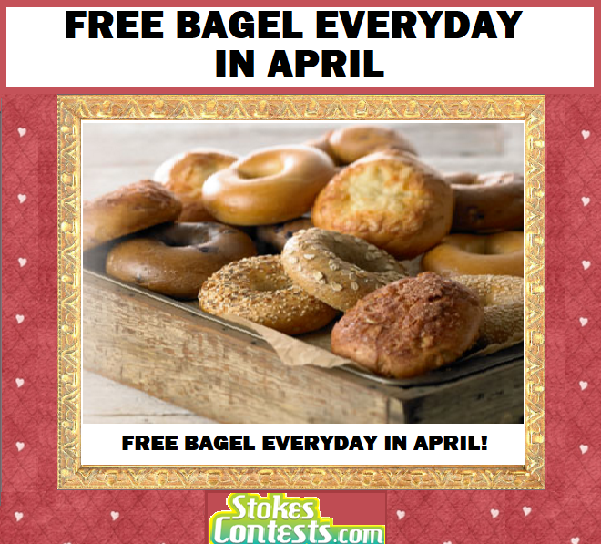 Image FREE Bagel Everyday in APRIL!!