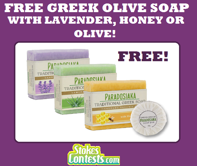 Image FREE Greek Olive Oil Soap with Honey, Lavender or Olive!