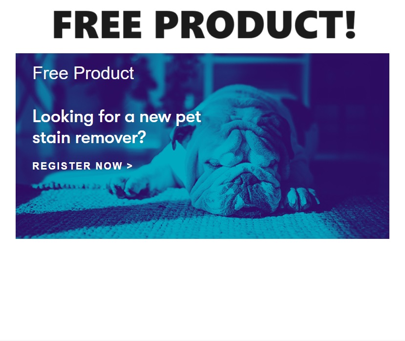 Image FREE Pet Stain Remover, Pet Treats, Pet Care Products & MORE!