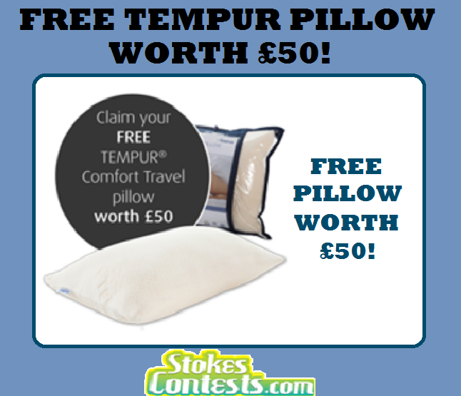Image FREE Tempur Pillow WORTH £50!