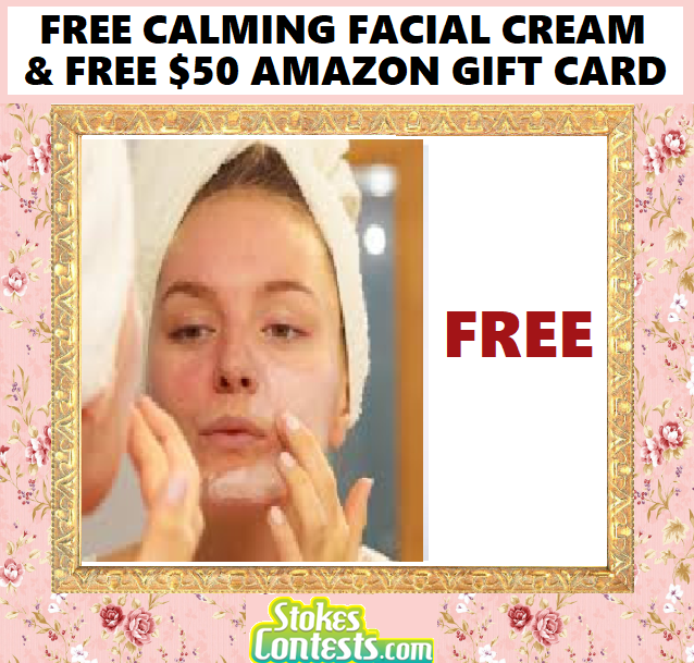 Image FREE Calming Relief Facial Cream & FREE $50 Amazon Gift Card!