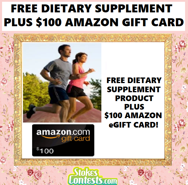 Image FREE Dietary Supplement Product PLUS $100 Amazon eGift Card!