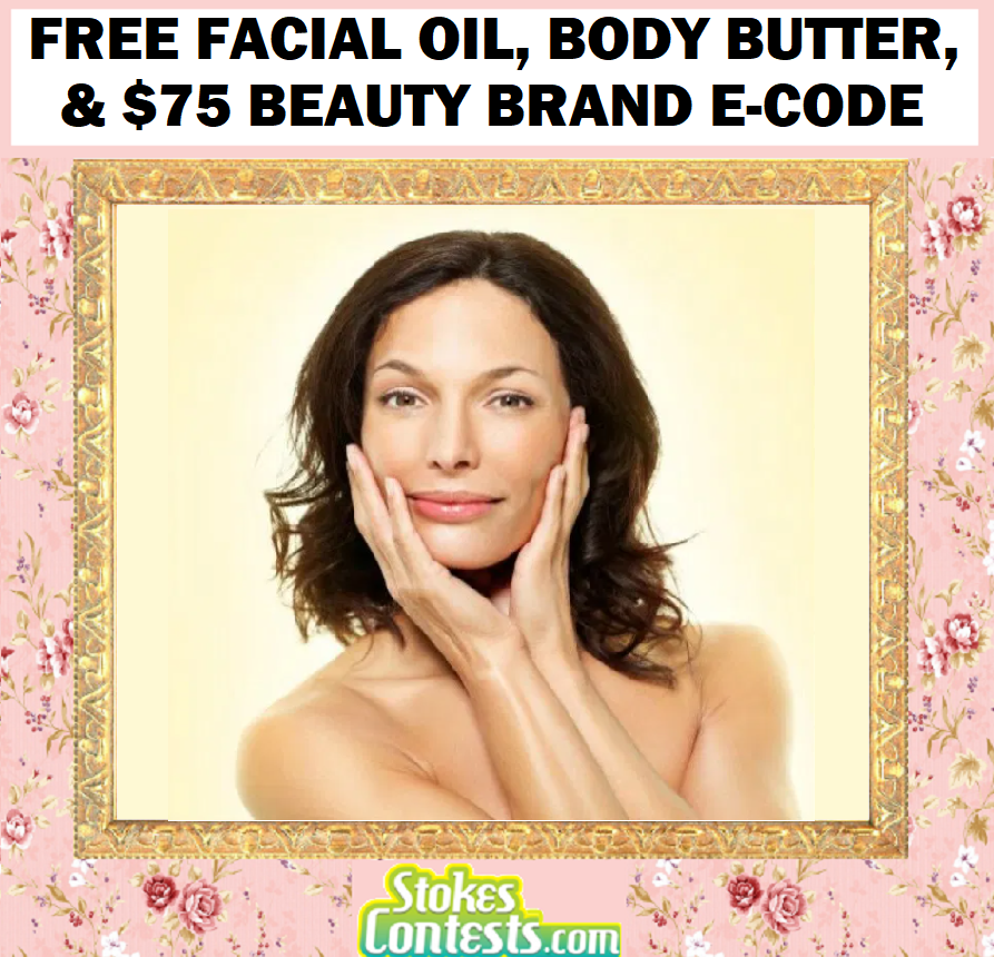 Image FREE Facial Oil, Body Butter & $75 Beauty Brand Website E-Code!