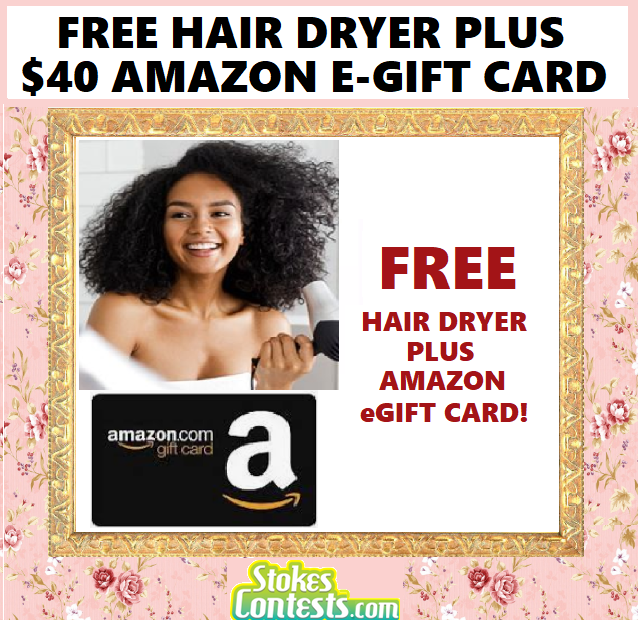 Image FREE Hair Dryer Plus FREE $40 Amazon eGift Card!
