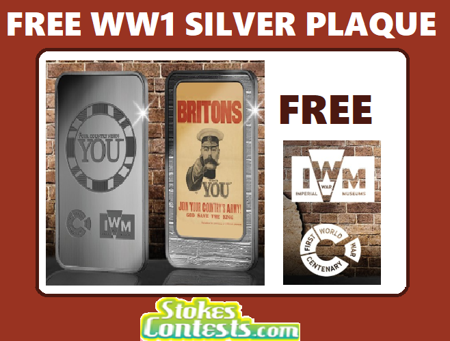Image FREE WWI1 Silver Plaque
