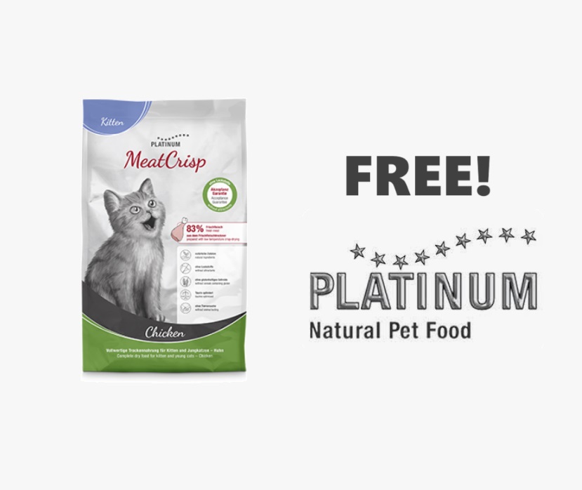 Image FREE Bag of Platinum MeatCrisp Cat and Kitten Food