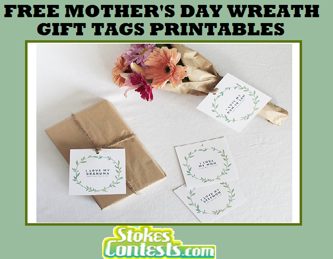 Image FREE Mother's Day Wreath Gift Cards Printables