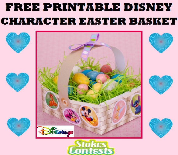 Image FREE Disney Characters Easter Basket Printable
