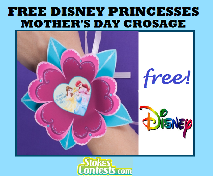 Image FREE Disney Princesses Mother's Day Corsage Printable