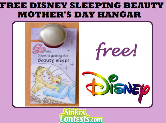 Image FREE Disney Sleeping Beauty Mother's Day Door Hangar
