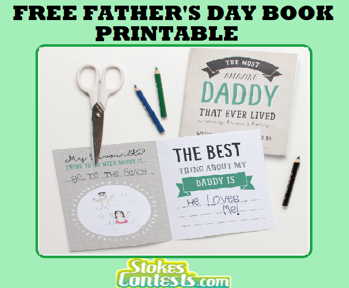 Image FREE Father's Day Book Printable 