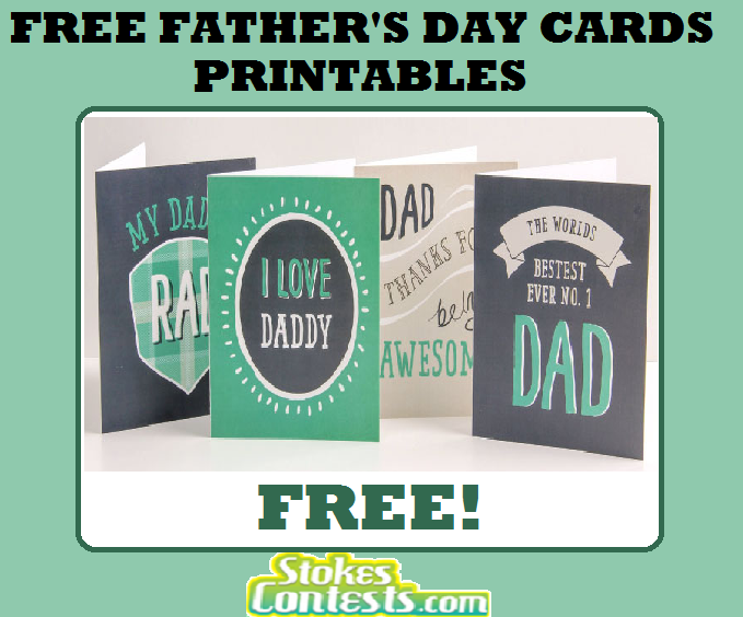Image FREE Father's Day Cards Printables