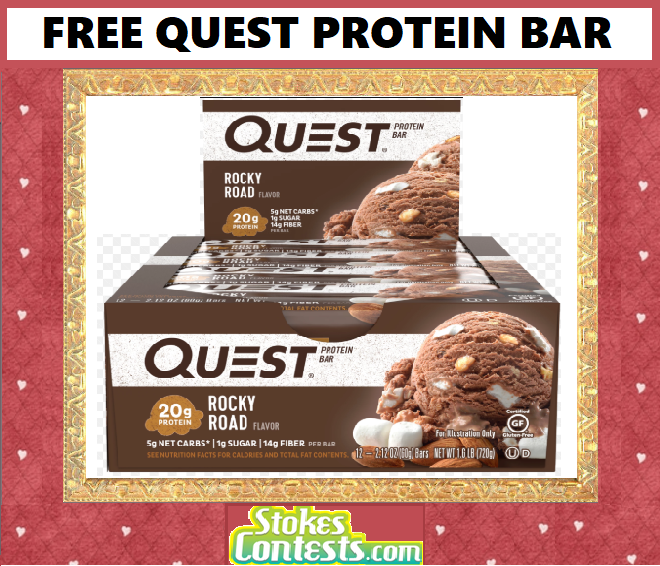 Image FREE Quest Protein Bar TODAY!