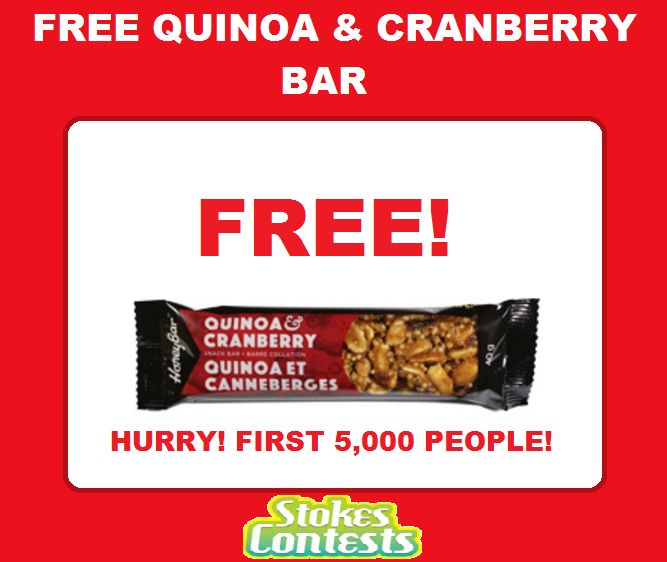 Image FREE HoneyBar Quinoa & Cranberry Sample