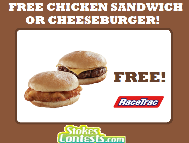 Image FREE Chicken Burger or CheeseBurger @RaceTrac
