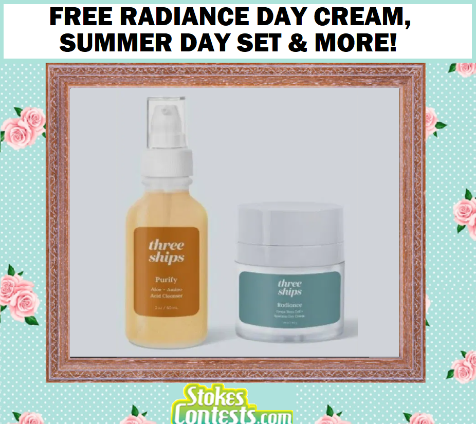 Image FREE Radiance Day Cream, Summer Day Set Or A Year Long Supply Of Skincare Products