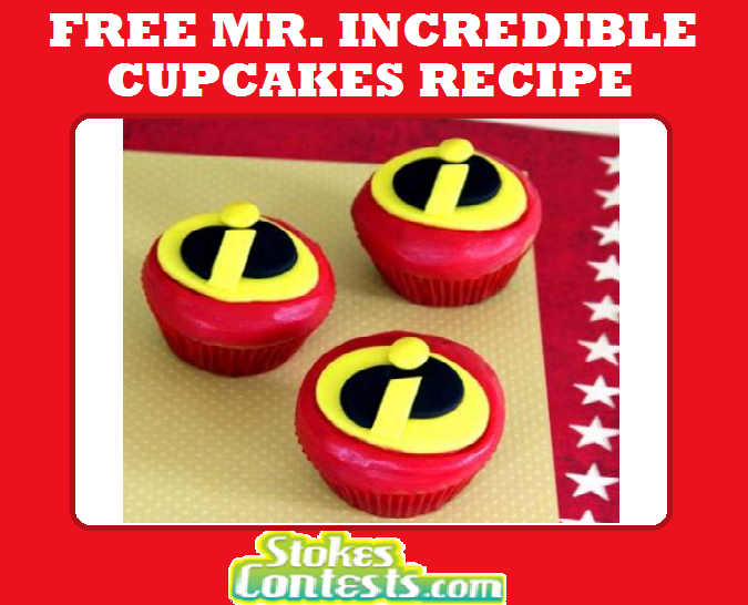 Image FREE Mr. Incredible Cupcakes Recipe