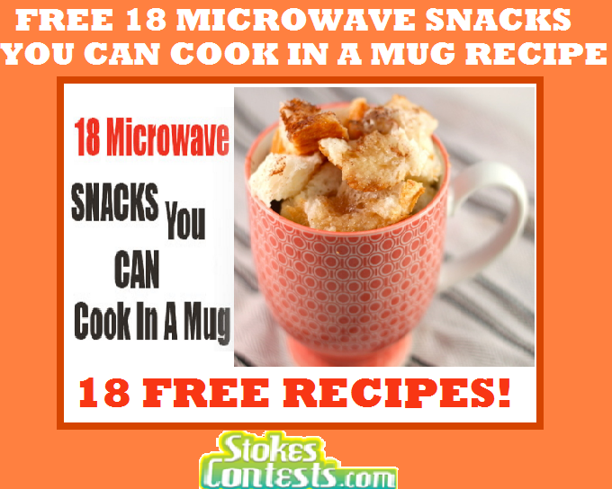 Image FREE 18 Microwave Recipe Snacks You Can Cook in a Mug
