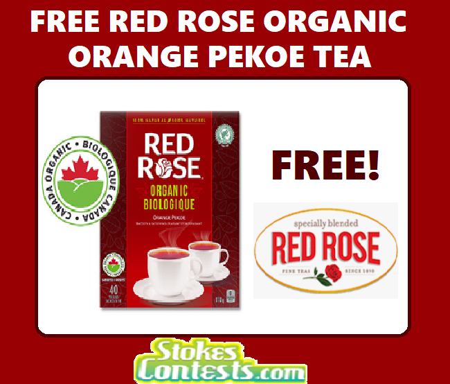 Image FREE Red Rose Organic Orange Pekoe Tea