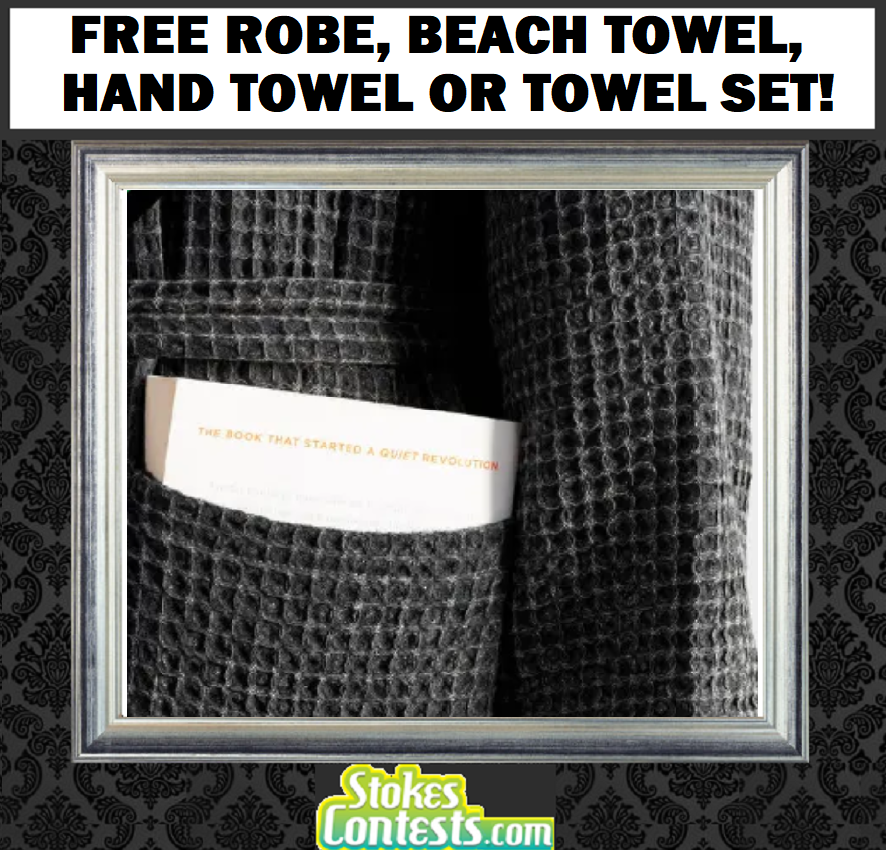 Image FREE Robe, Beach Towel, Hand Towel or Towel Set!
