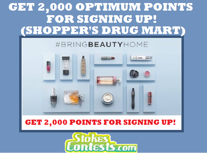 Image Get 2,000 Optimum Bonus Points When You Sign-Up! (Shopper's Drug Mart)