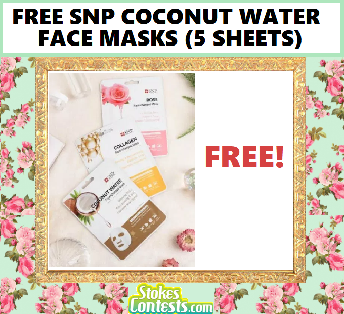 Image FREE SNP Supercharged Coconut Water Face Masks (5 Sheets)
