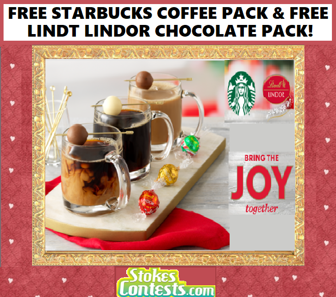 Image FREE Starbucks Coffee PACK & Lindt LINDOR Chocolate PACK & MORE!
