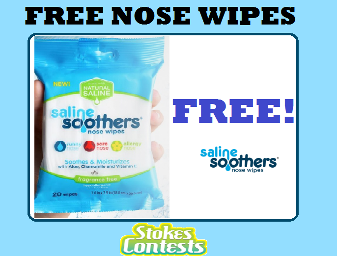 Image FREE Saline Soothers Nose Wipe Samples