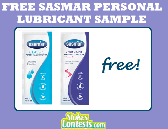Image FREE Sasmar Personal Lubricant Sample