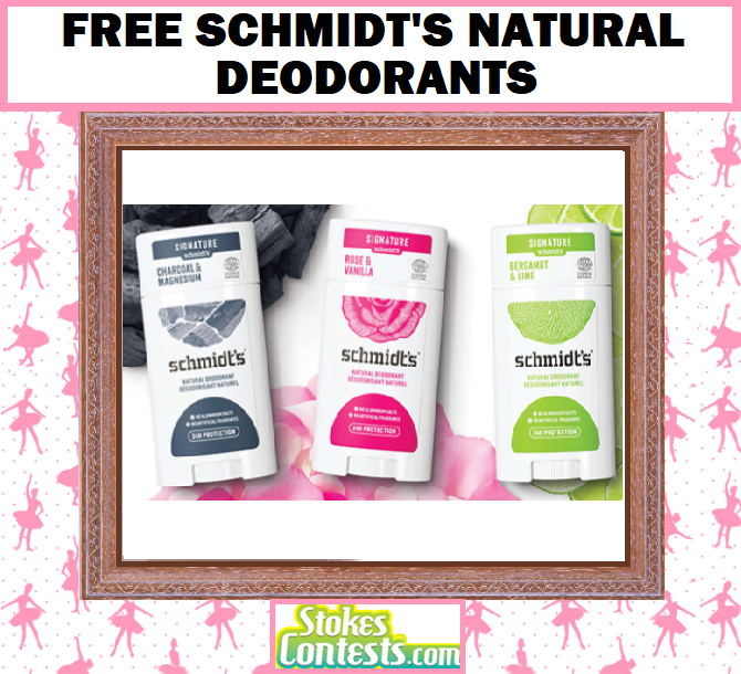 Image FREE Schmidt's Natural Deodorants
