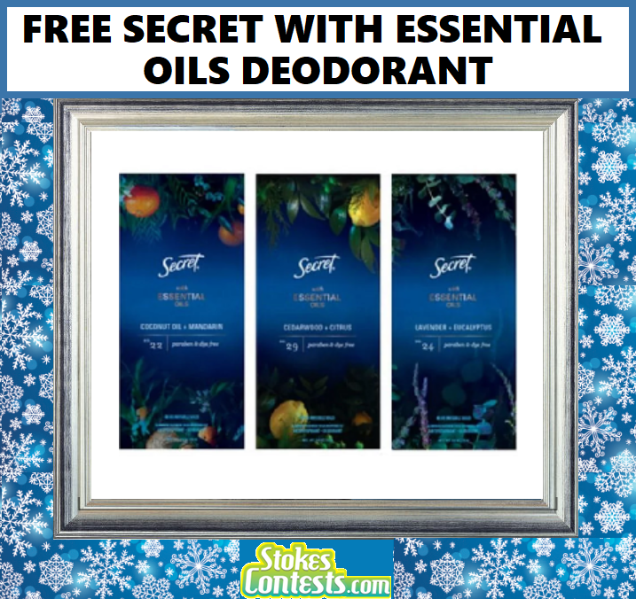 Image FREE Secret with Essential Oils Deodorant