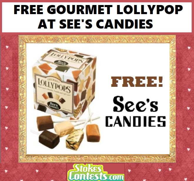 Image FREE Lollypop at See's Candies 