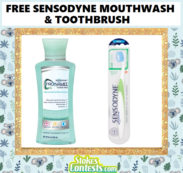 Image FREE Sensodyne Mouthwash & Toothbrush