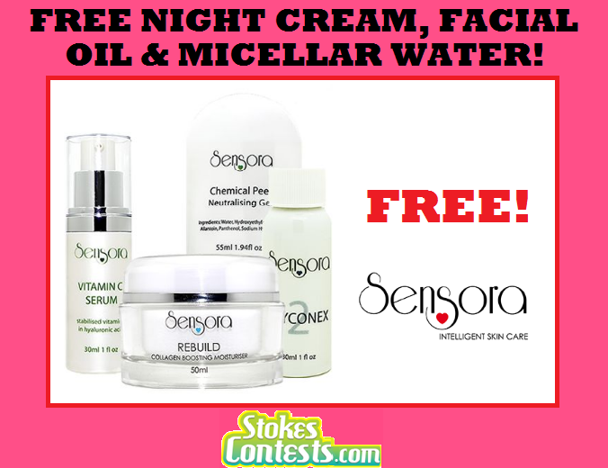 Image FREE Sensora Night Cream, Facial Oil & Micellar Water Sample Set!