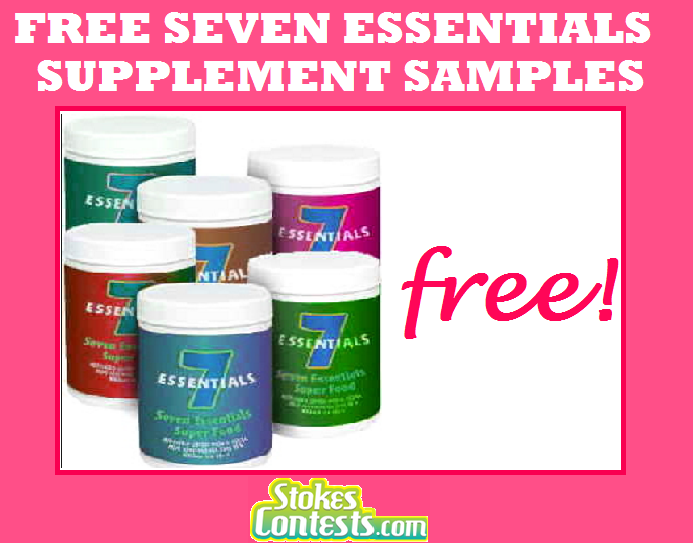 Image FREE Seven Essentials Supplement Sample